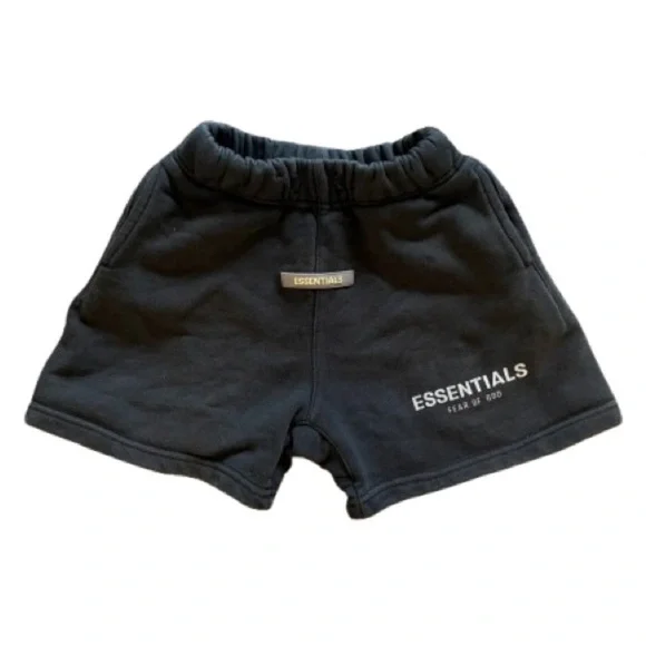 Essentials Kids Charcoal Gray Shorts - Picture 1 of 2
